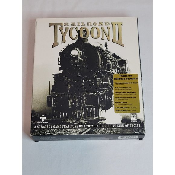 Railroad Tycoon‎ 2 PC Big Box Pre-Owned Excellent condition. Smoke free home. - Picture 1 of 7
